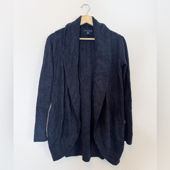 Barefoot Dreams - Cozy Chic Lite® Circle Cardi - Black - XS/S - Picture 2 of 5